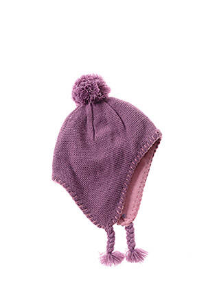 Bonnet violet GRAIN DE BLÉ pour fille