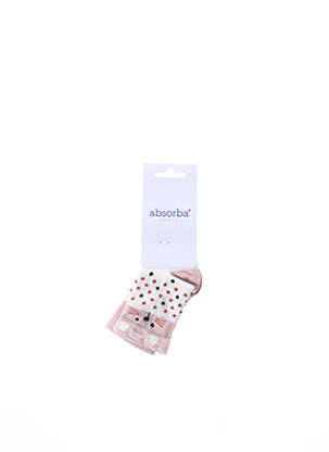 Chaussettes rose ABSORBA pour fille