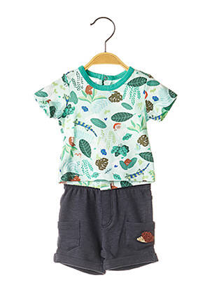 Ensemble short vert CATIMINI pour garçon