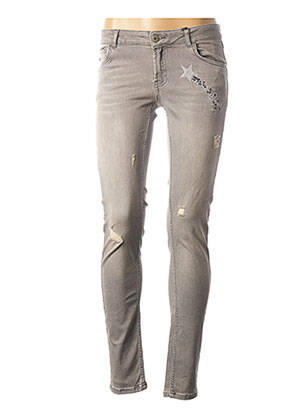Jeans skinny gris DESIRES pour femme