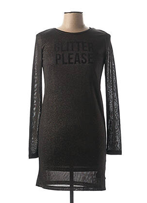 Robe mi-longue noir LE TEMPS DES CERISES pour fille