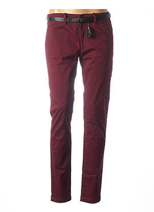 Pantalon slim taille basse taille basse rouge SALSA femme