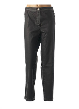 Pantalon slim broderie rivets taille normale noir ANNE KELLY femme