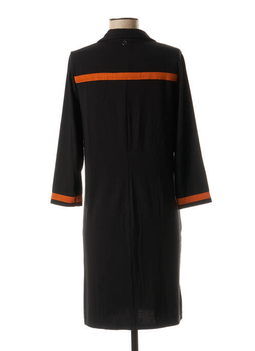 Robe mi-longue noir MALOKA pour femme
