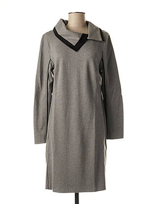Robe mi-longue gris BUGARRI pour femme