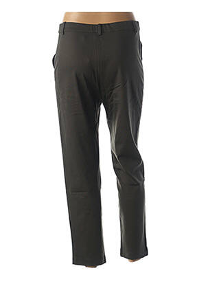 Pantalon slim taille basse taille basse vert BLANC BOHEME femme