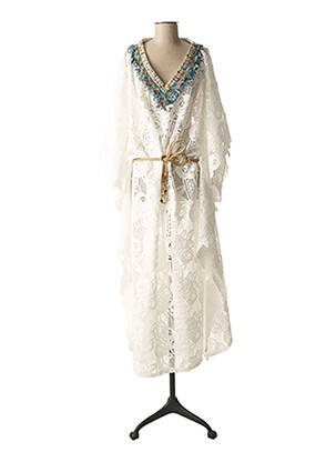 Robe longue blanc GIPSY QUEEN pour femme