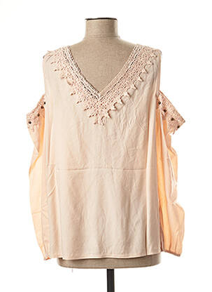 Top stretch rose LINEA TESINI femme