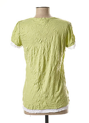 T-shirt coupe droite manches courtes vert LINEA TESINI femme