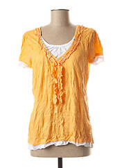 T-shirt orange LINEA TESINI pour femme seconde vue