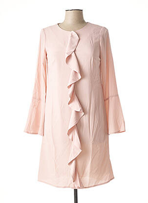 Robe courte manches longues manches longues rose HEINE femme