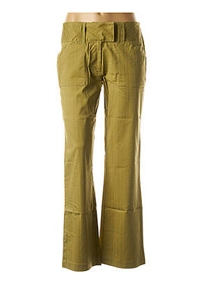 Pantalon droit vert BLANCHEPORTE pour femme