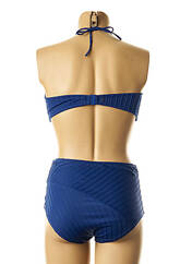 Maillot de bain 2 pièces bleu LOU pour femme seconde vue