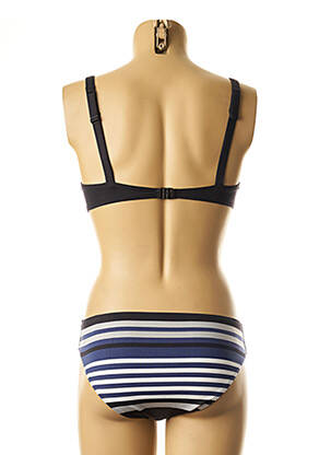 Maillot de bain 2 pièces stretch bleu LOU femme