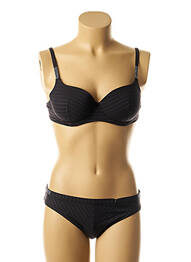 Maillot de bain 2 pièces stretch haut soutien-gorge moulé noir VANITY FAIR femme
