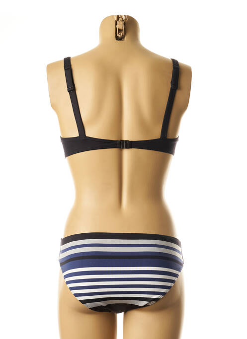 Maillot de bain 2 pièces bleu LOU pour femme
