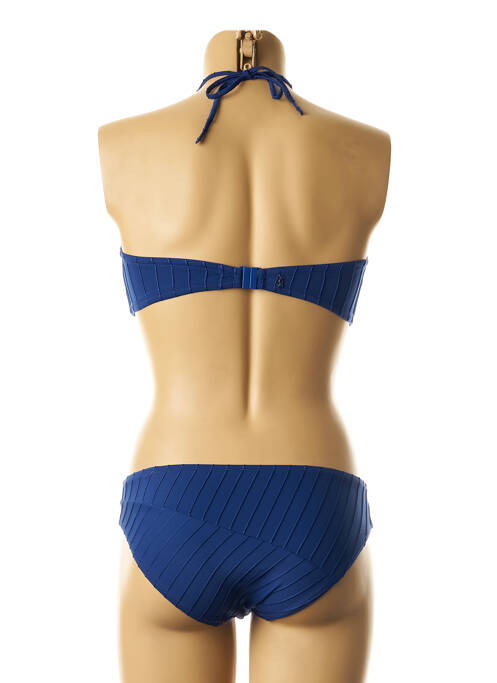 Maillot de bain 2 pièces bleu LOU pour femme