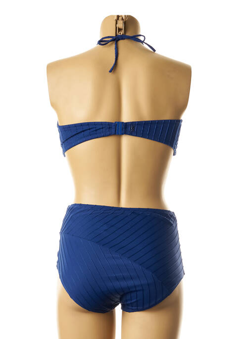 Maillot de bain 2 pièces bleu LOU femme