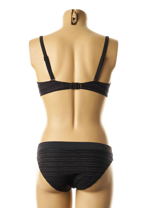 Maillot de bain 2 pièces noir LOU pour femme