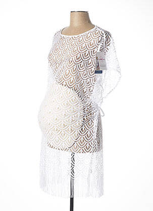 Robe maternité blanc CACHE COEUR pour femme