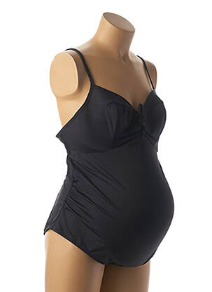 Maillot de bain maternité tissage jersey noir CACHE COEUR femme