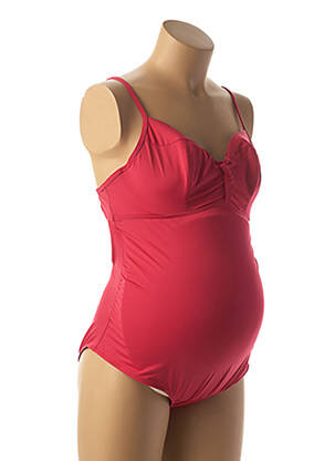 Maillot de bain maternité tissage jersey rouge CACHE COEUR femme