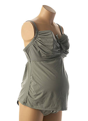 Maillot de bain maternité tissage jersey vert CACHE COEUR femme