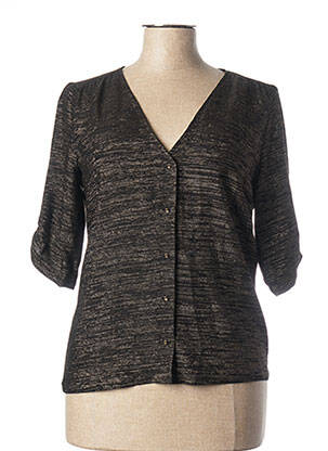 Gilet manches longues noir SESSUN pour femme