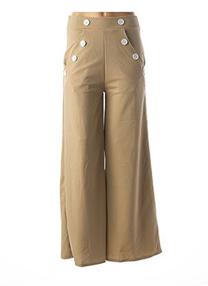 Pantalon large beige BELSIRA pour femme