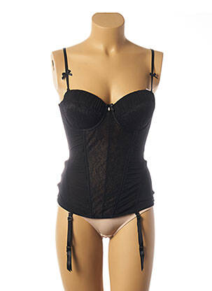 Corset noir AFFINITAS pour femme