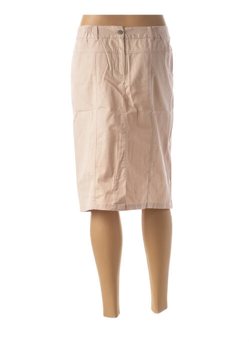 Jupe mi-longue beige JAC JAC pour femme