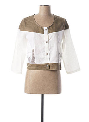 Veste chic blanc MALOKA pour femme