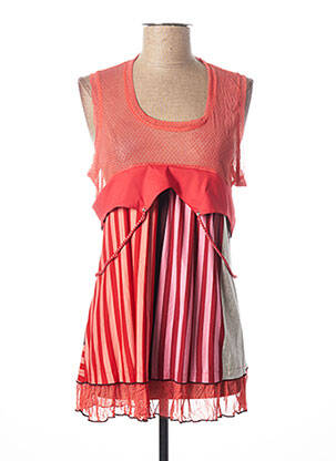 Top orange BAI AMOUR pour femme