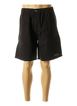 Bermuda noir QUINZE & TREIZE pour homme