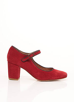 Escarpins fermeture boucle(s) talon de 4 à 6cm rouge SESSUN femme
