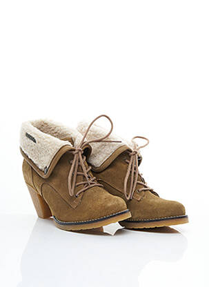 Bottines/Boots beige LE TEMPS DES CERISES pour femme