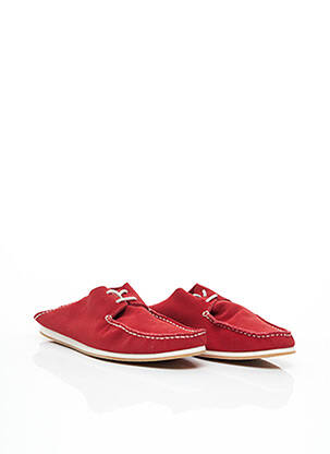Chaussures bâteau rouge GROUNDFIVE pour homme