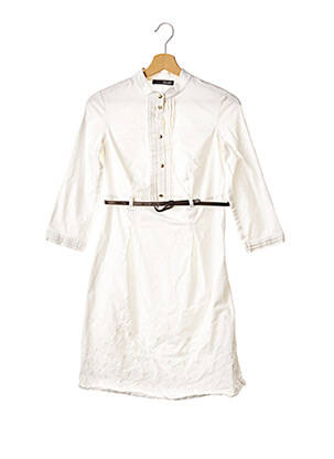 Robe mi-longue manches 3/4 manches 3/4 blanc LIU JO femme