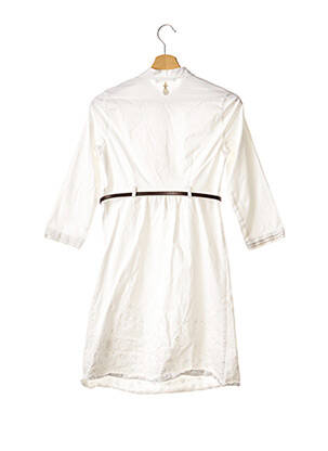 Robe mi-longue manches 3/4 manches 3/4 blanc LIU JO femme