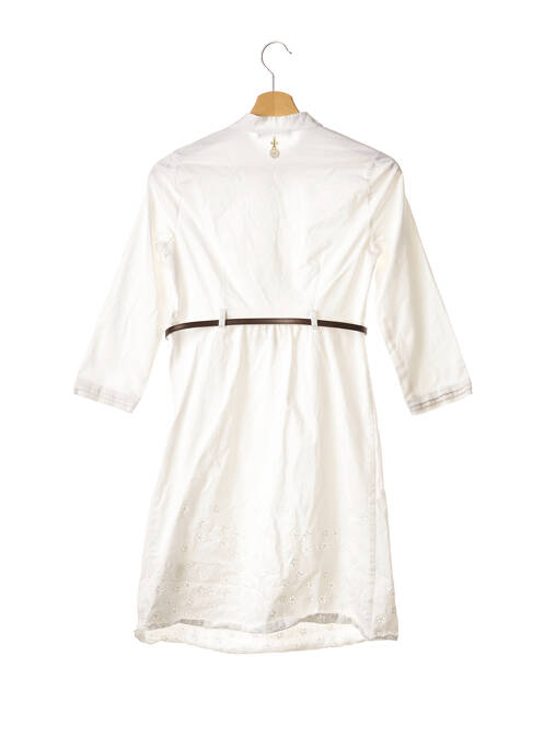 Robe mi-longue manches 3/4 manches 3/4 blanc LIU JO femme