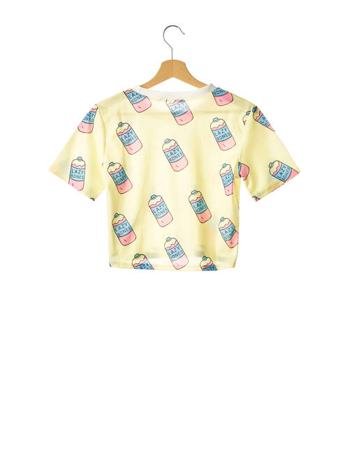 T-shirt jaune ACDC RAG femme