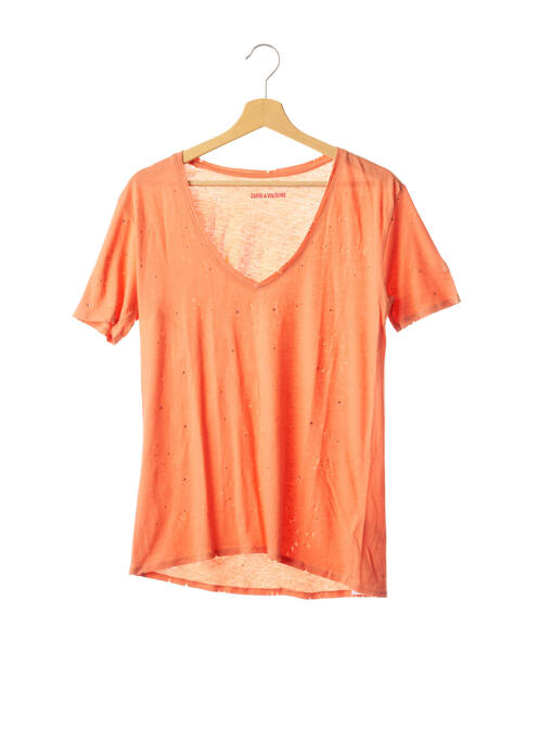 T-shirt orange ZADIG & VOLTAIRE pour femme
