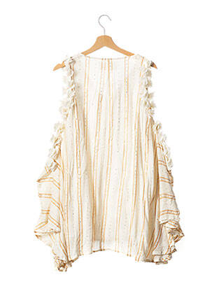 Robe mi-longue coupe fluide beige SUNDRESS femme