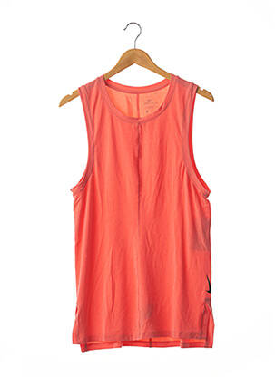Débardeur coupe droite sans manche orange NIKE homme