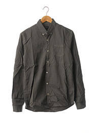 Chemise manches longues poches poitrine gris BALIBARIS homme