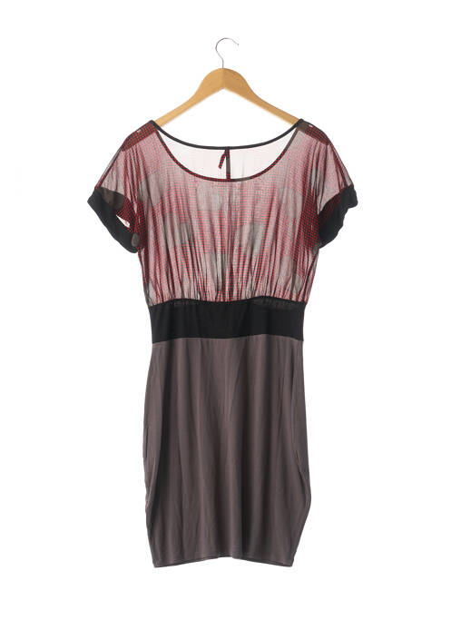 Robe mi-longue gris FORNARINA pour femme