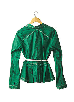 Veste casual col tailleur vert JUST IN CASE femme