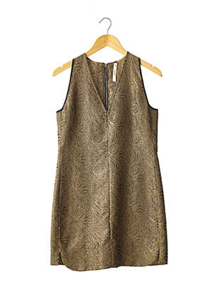 Robe mi-longue sans manche sans manche jaune JUCCA femme