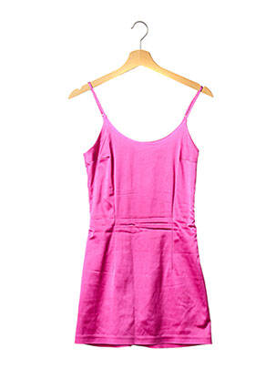 Robe courte col rond rose CULTNAKED femme