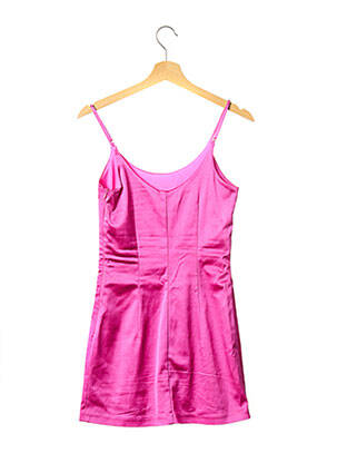 Robe courte col rond rose CULTNAKED femme